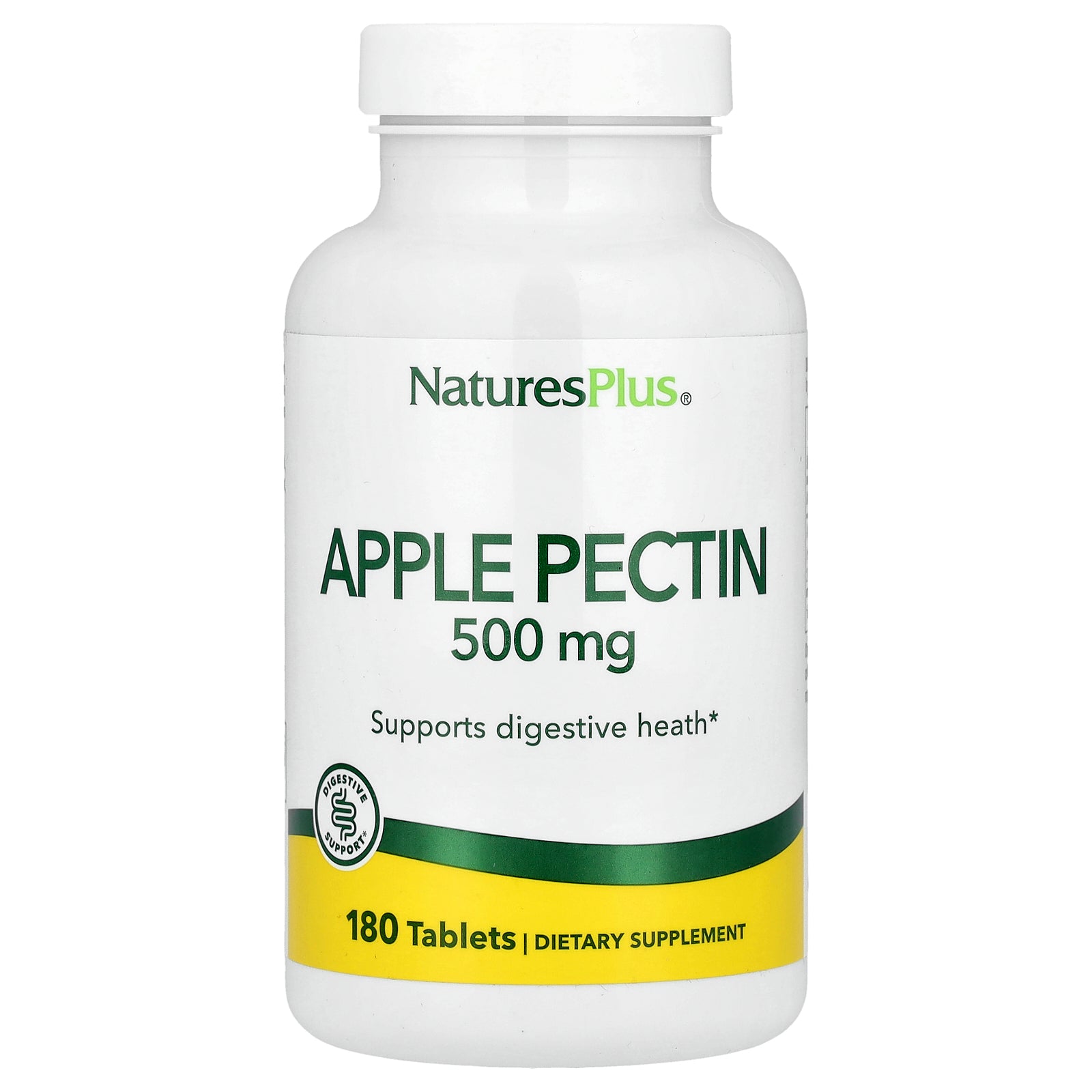 NaturesPlus, Apple Pectin, 500 mg, 180 Tablets