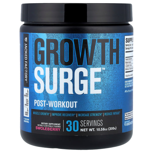 Jacked Factory, Growth Surge™, Post-Workout, Swoleberry, 10.58 oz (300 g)