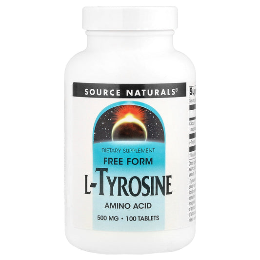 Source Naturals, L-Tyrosine, 500 mg, 100 Tablets
