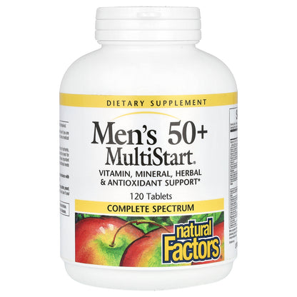 Natural Factors, Men's 50+ MultiStart, 120 Tablets