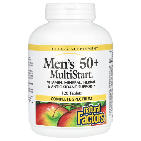 Natural Factors, Men's 50+ MultiStart, 120 Tablets