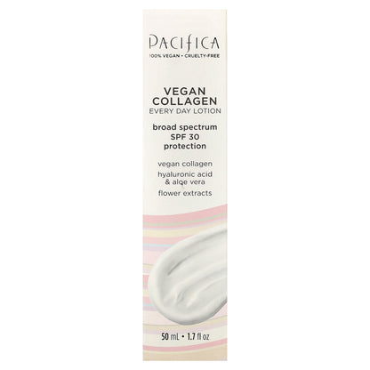 Pacifica, Vegan Collagen, Every Day Lotion, Combination, Dry & Aging Skin Types, SPF 30, 1.7 fl oz (50 ml)