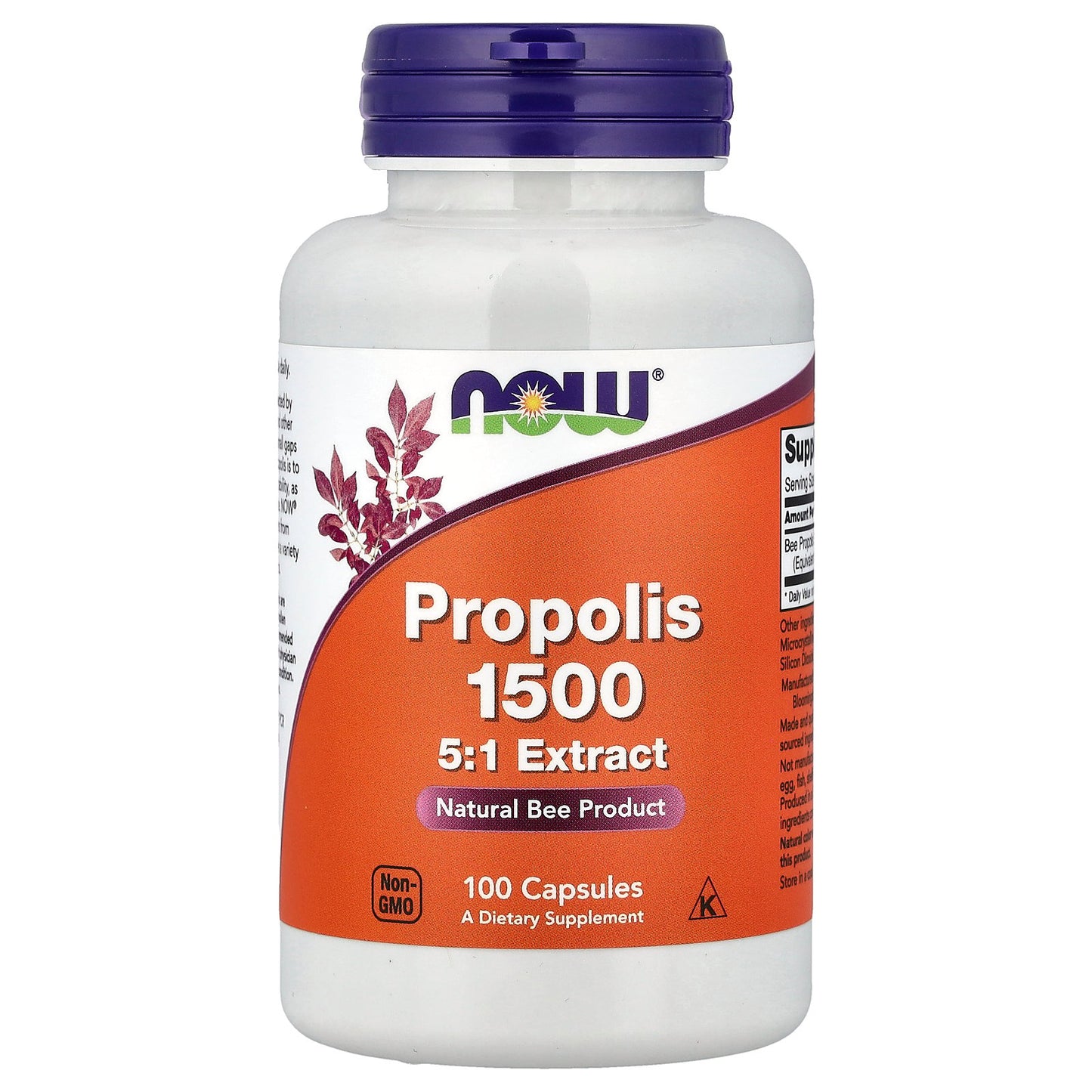 NOW Foods, Propolis 1500, 300 mg, 100 Capsules