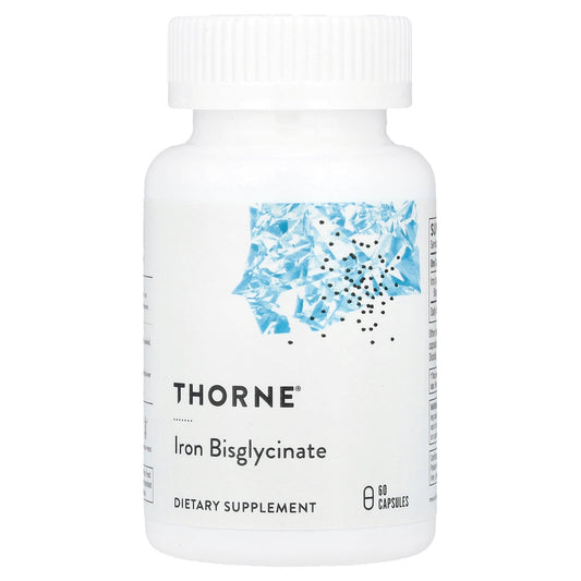 Thorne, Iron Bisglycinate, 60 Capsules (25 mg per Capsule)
