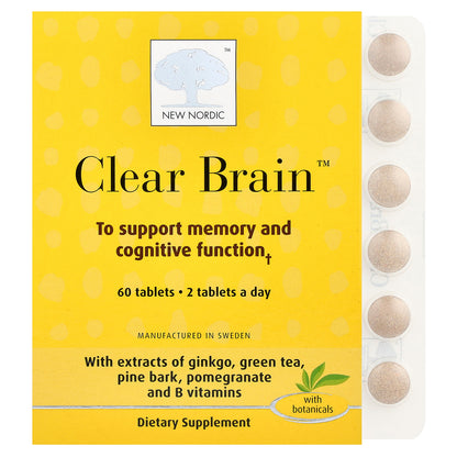 New Nordic, Clear Brain™, 60 Tablets