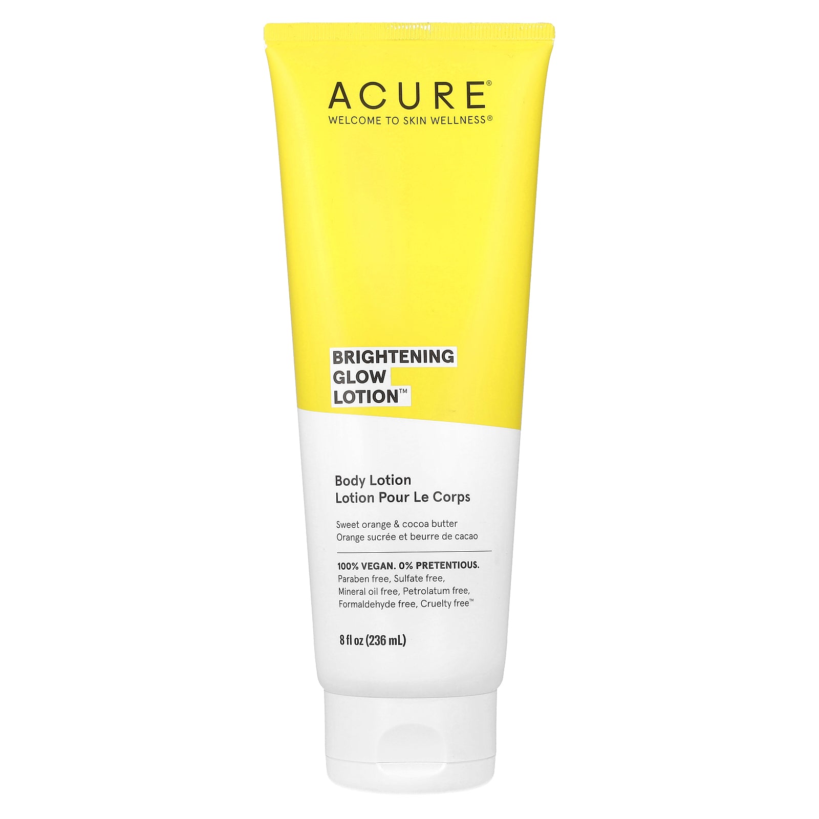 ACURE, Brightening Glow Body Lotion, Sweet Orange & Cocoa Butter, 8 fl oz (236 ml)