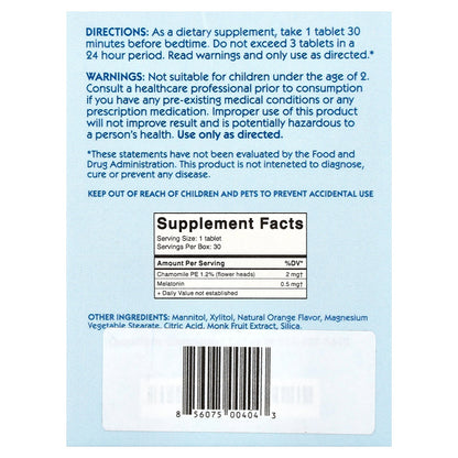 Creekside Natural Therapeutics, Children's Sleep Aid, Orange Dreamsicle, 30 EZ Melts®