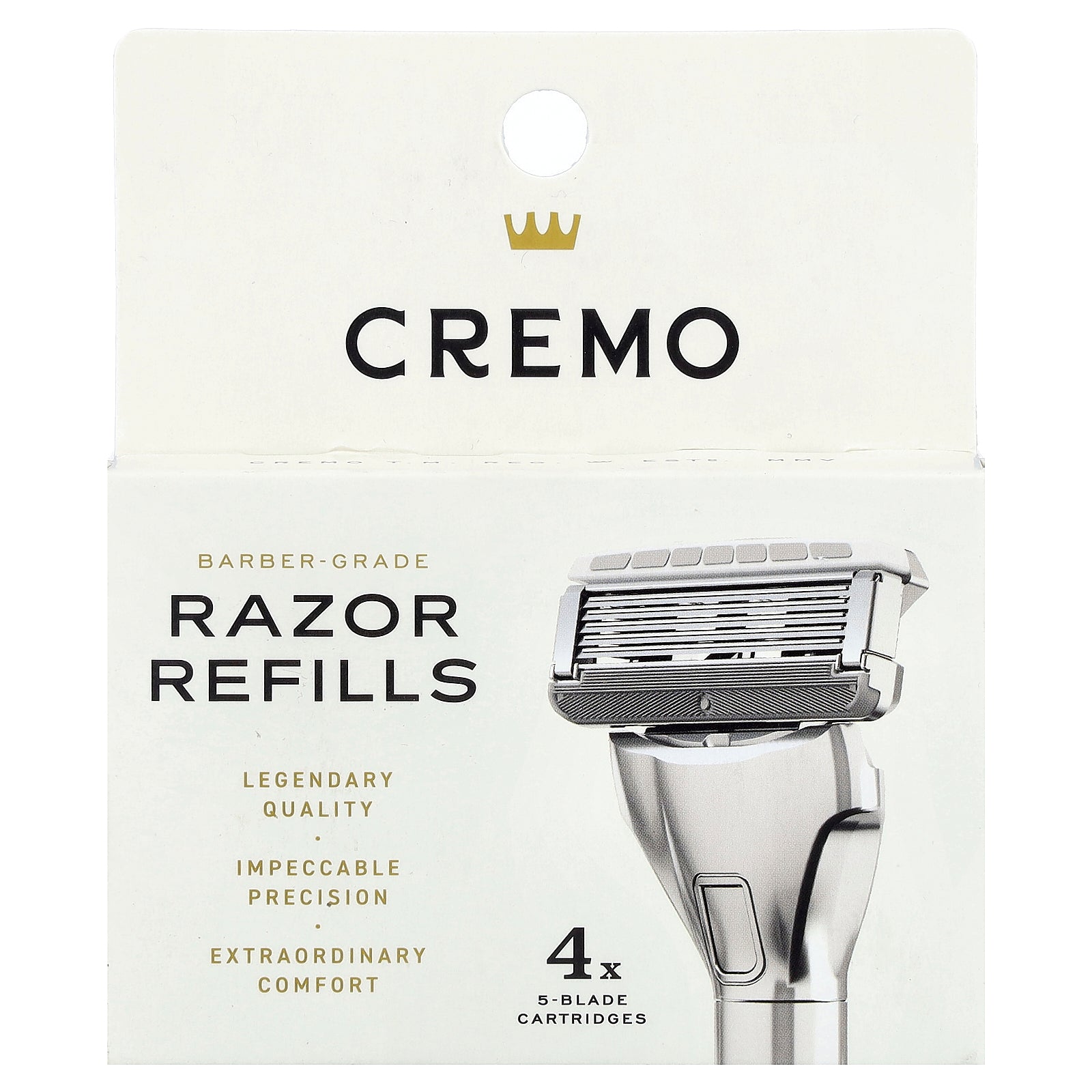 Cremo, Razor Refills, Cartridges, 4 Cartridges