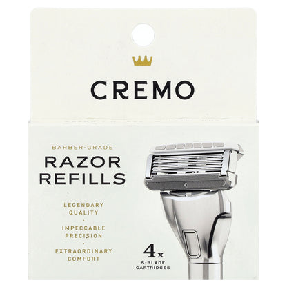 Cremo, Razor Refills, Cartridges, 4 Cartridges