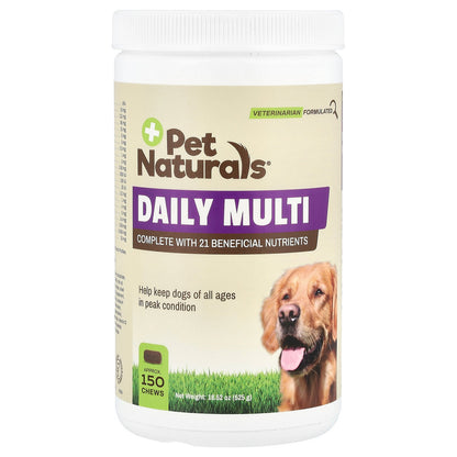 Pet Naturals, Daily Multi, For Dogs, All Ages, 150 Chews, 18.52 oz (525 g)