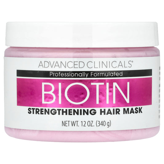 Advanced Clinicals, Biotin, Strengthening Hair Mask, 12 fl oz (340 ml)