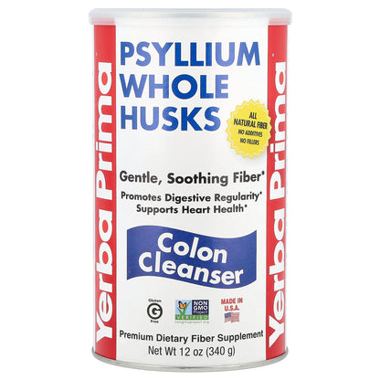 Yerba Prima, Psyllium Whole Husks, Colon Cleanser, 12 oz (340 g)