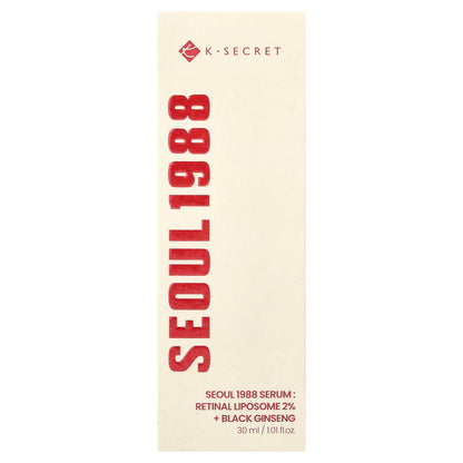 K-Secret, Seoul 1988 Serum, Retinal Liposome 2% + Black Ginseng, 1.01 fl oz (30 ml)