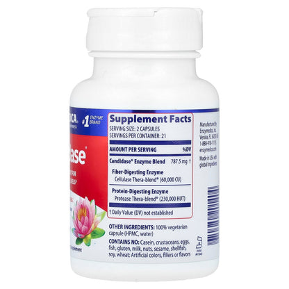 Enzymedica, Candidase, 42 Capsules