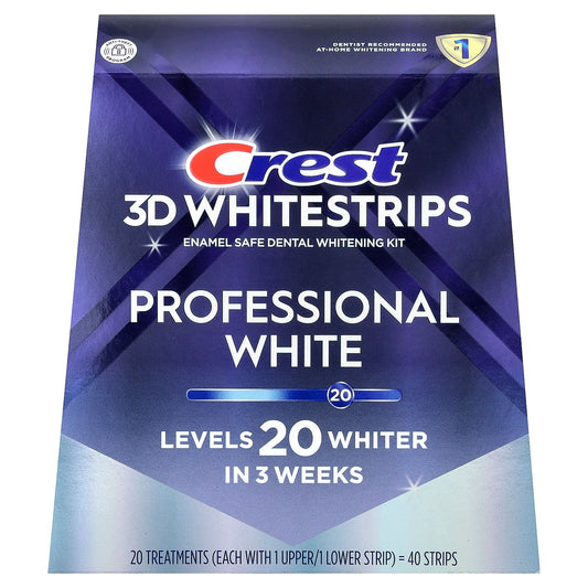 Crest, 3D Whitestrips, Dental Whitening Kit, 40 Strips