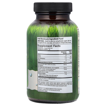 Irwin Naturals, Advanced Absorption Magnesium + Milk Thistle & Turmeric, 60 Liquid Soft-Gels