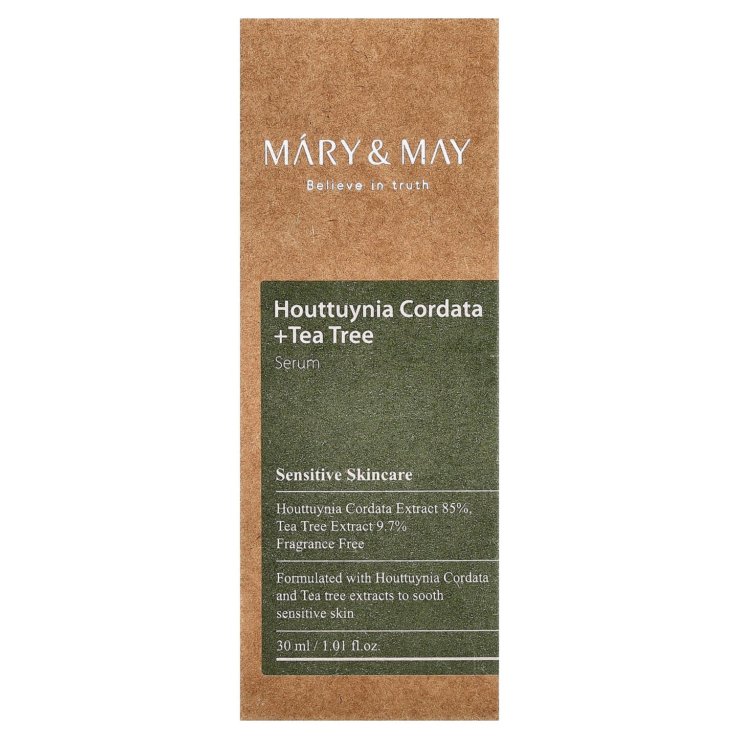 Mary & May, Houttuynia Cordata + Tea Tree Serum, 1.01 fl oz (30 ml)