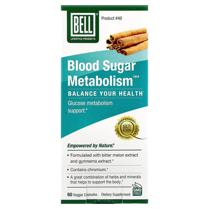 Bell Lifestyle, Blood Sugar Metabolism™, 60 Veggie Capsules