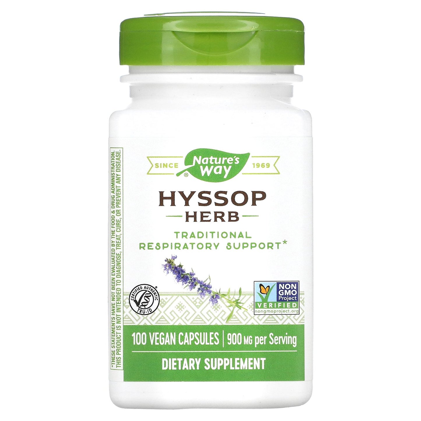 Nature's Way, Hyssop Herb, 450 mg, 100 Vegan Capsules