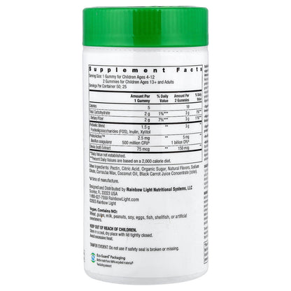 Rainbow Light, Probiolicious Probiotic Gummies, Delicious Berry, 50 Gummies