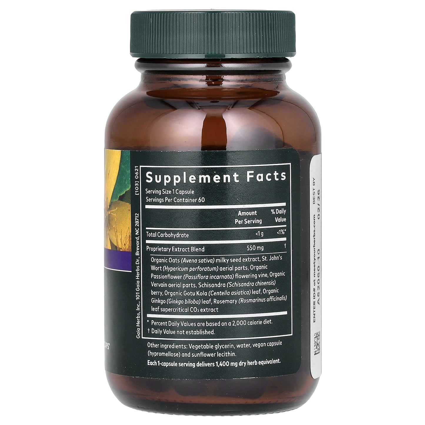 Gaia Herbs, Emotional Balance, 60 Vegan Liquid Phyto-Caps