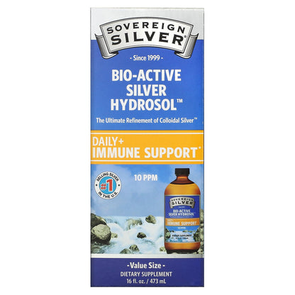 Sovereign Silver, Bio-Active Silver Hydrosol, 10 ppm, 16 fl oz (473 ml)