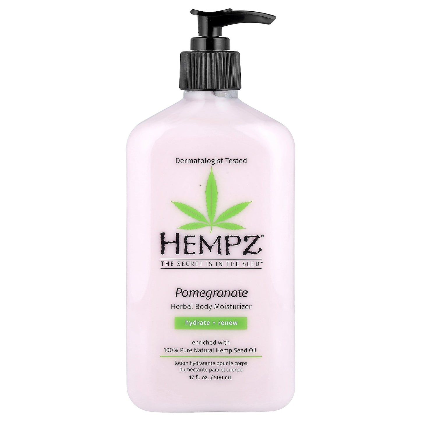 Hempz, Herbal Body Moisturizer, Pomegranate , 17 fl oz (500 ml)