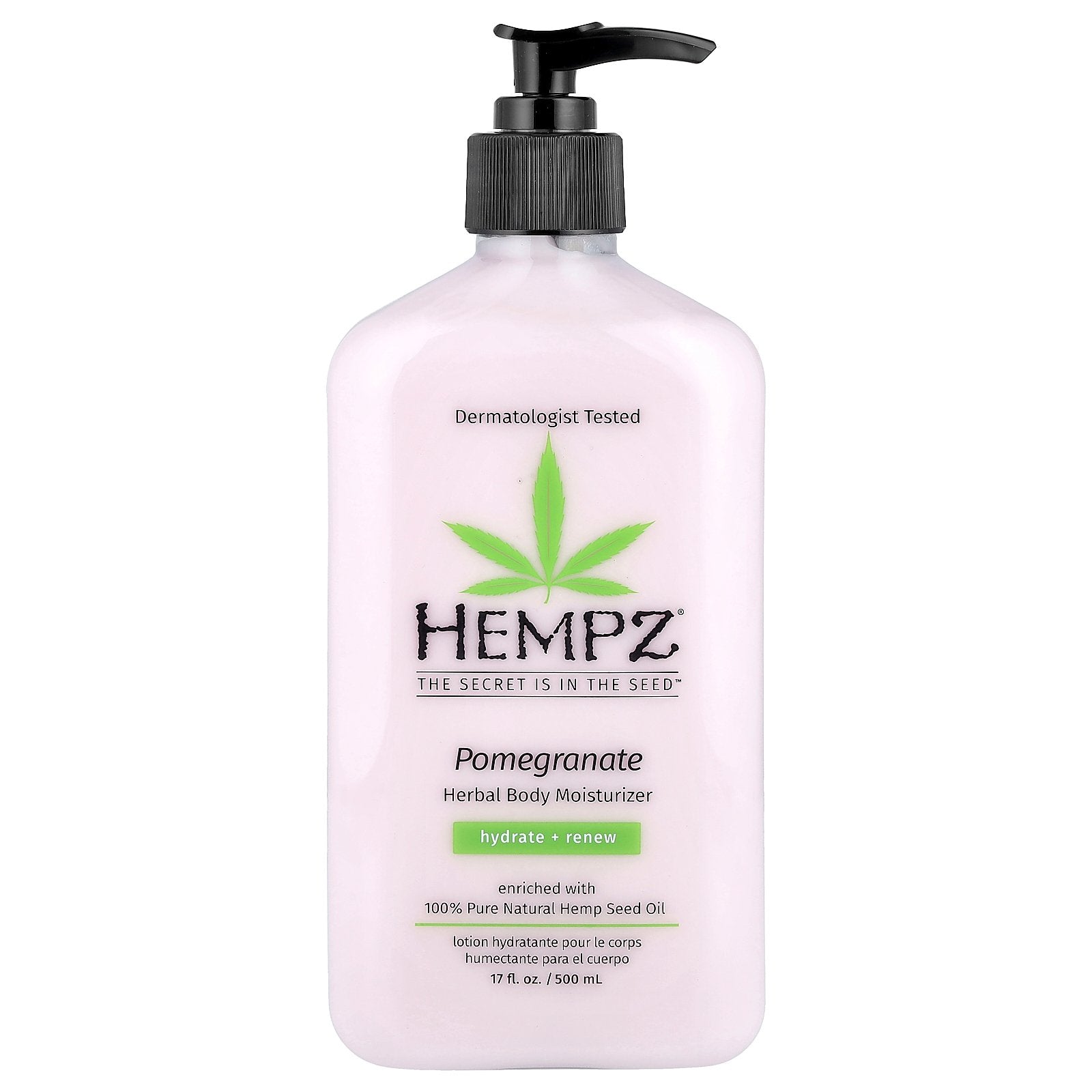 Hempz, Herbal Body Moisturizer, Pomegranate , 17 fl oz (500 ml)