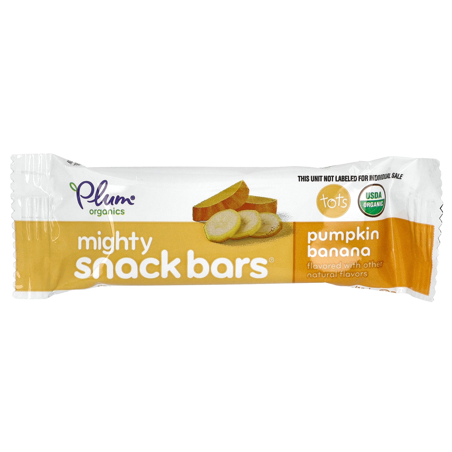 Plum Organics, Mighty Snack Bars, Tots, Pumpkin Banana, 6 Bars, 0.67 oz (19 g) Each