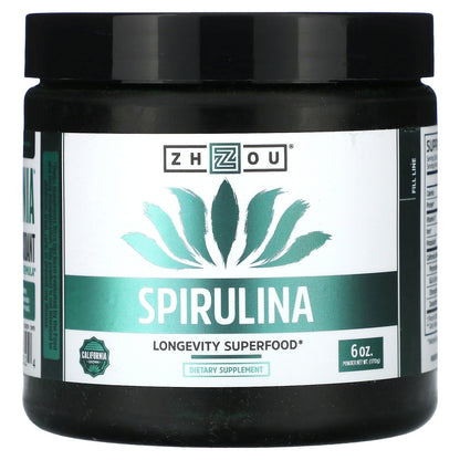 Zhou Nutrition, Spirulina, Longevity Superfood, 6 oz (170 g)