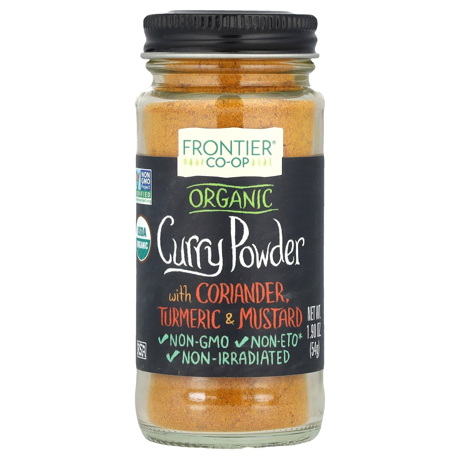 Frontier Co-op, Organic Curry Powder, With Coriander, Turmeric & Mustard, 1.90 oz (54 g)