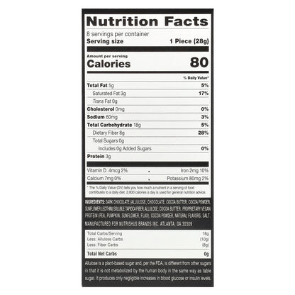 RxSugar, Swealthy Snax™, Snack Bars, Mint Brownie, 8 Packs, 1 oz (28 g) Each