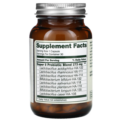 Flora, Super 8 Hi-Potency Probiotic, 42 Billion Cells, 30 Capsules