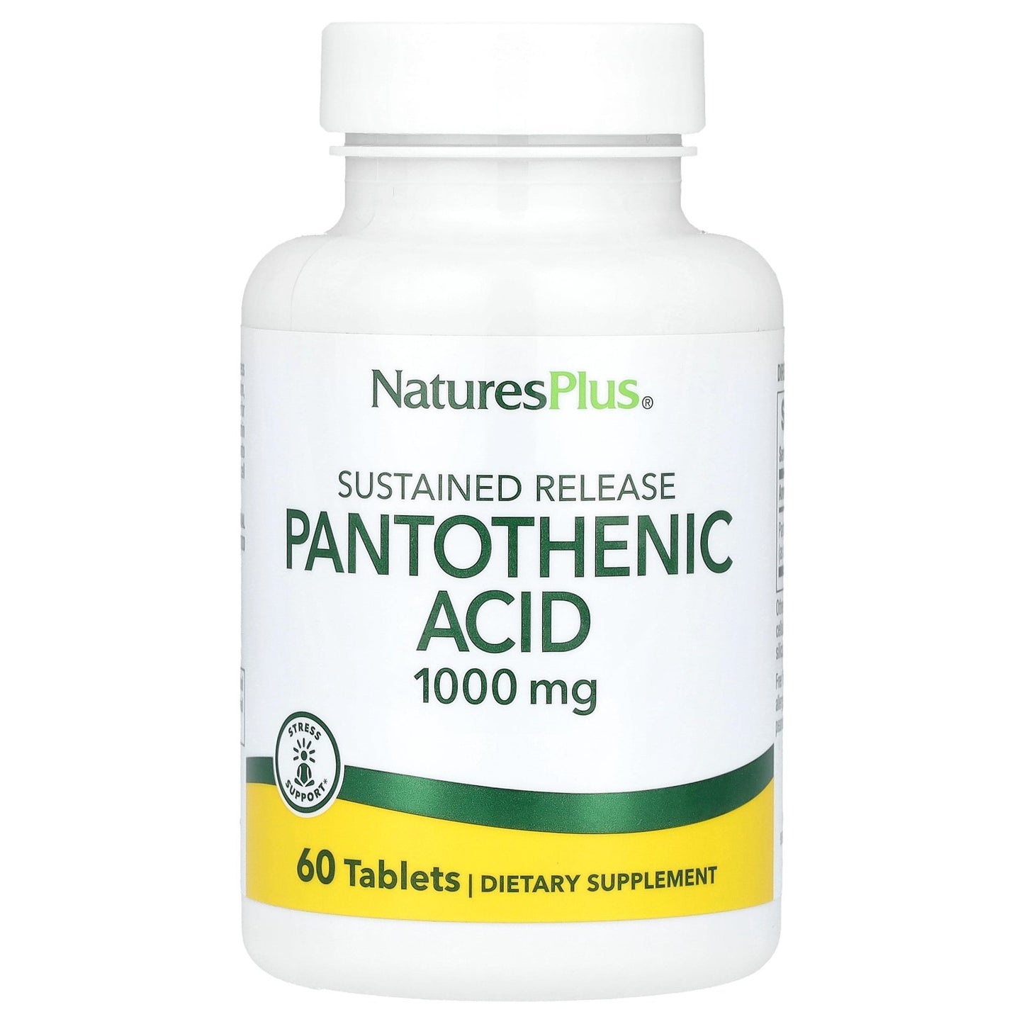 NaturesPlus, Pantothenic Acid, 1,000 mg, 60 Tablets
