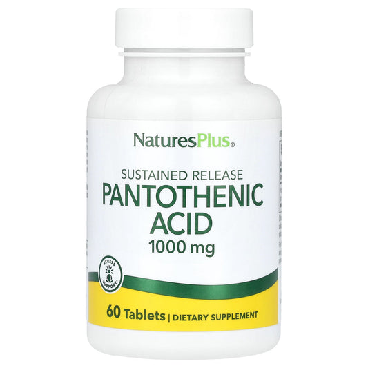 NaturesPlus, Pantothenic Acid, 1,000 mg, 60 Tablets