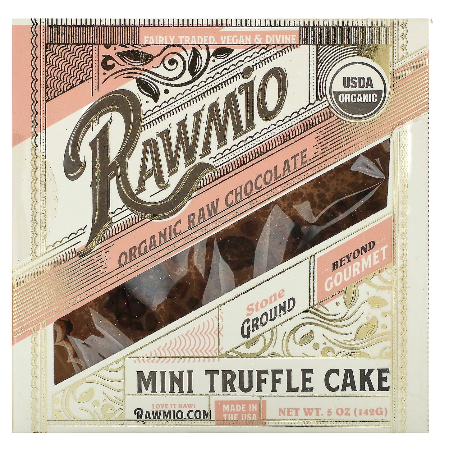 Rawmio, Organic Raw Chocolate Mini Truffle Cake,  5 oz (142 g)
