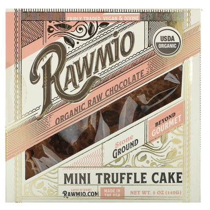 Rawmio, Organic Raw Chocolate Mini Truffle Cake,  5 oz (142 g)