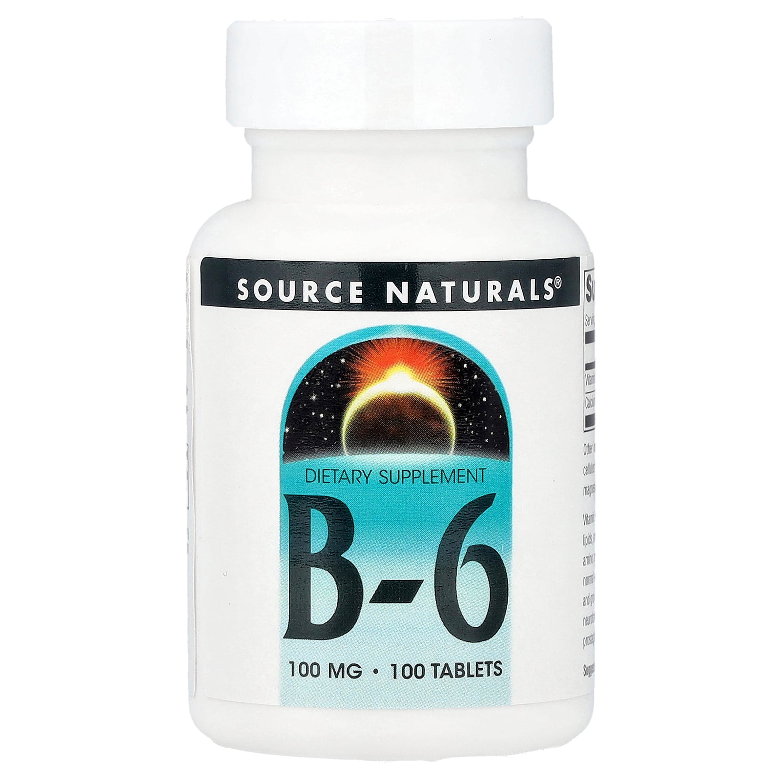 Source Naturals, B-6, 100 Tablets
