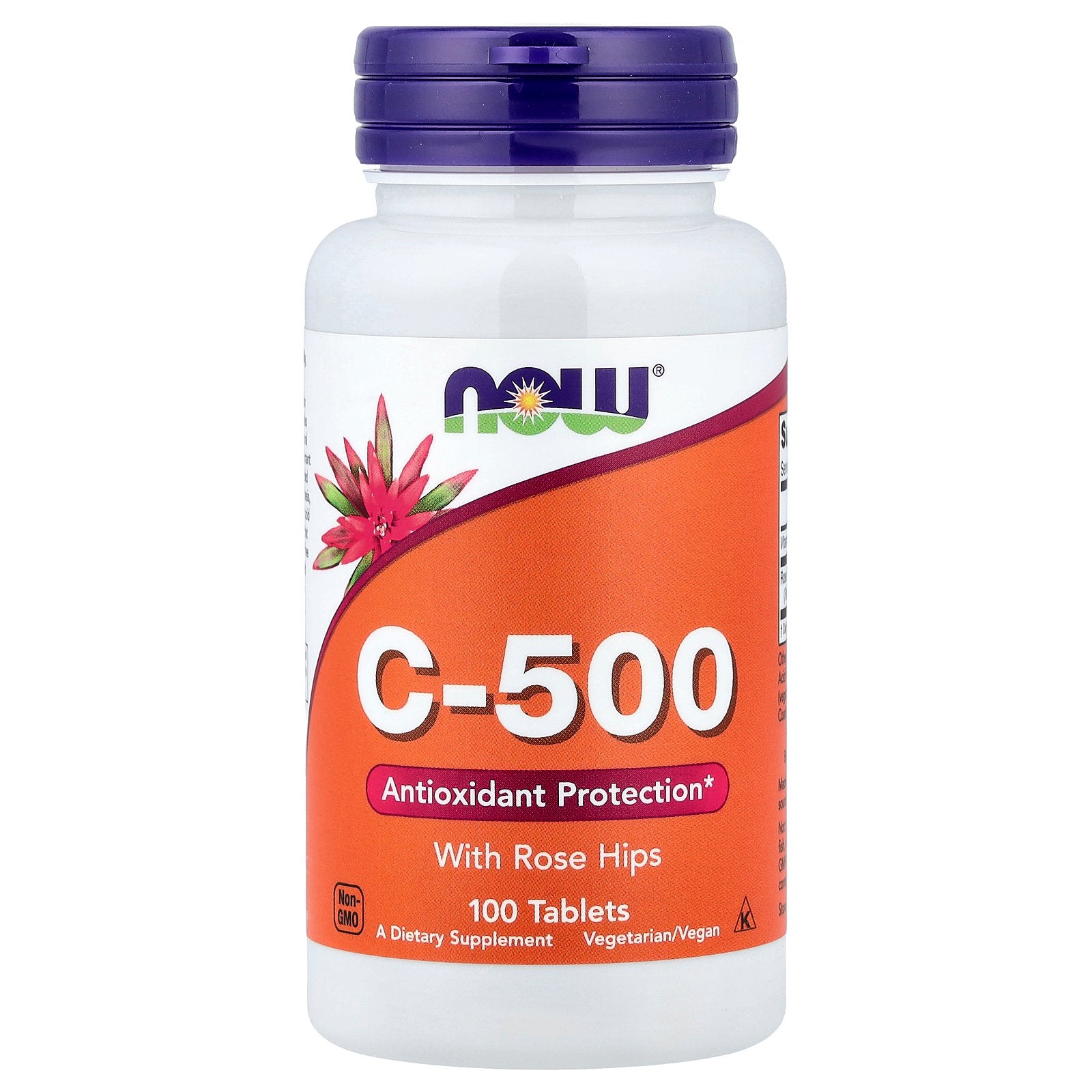 NOW Foods, C-500 With Rose Hips, 100 Tablets