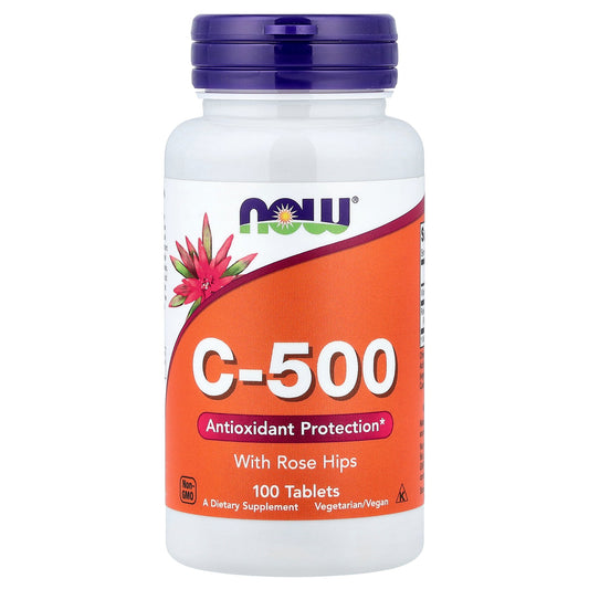NOW Foods, C-500 With Rose Hips, 100 Tablets