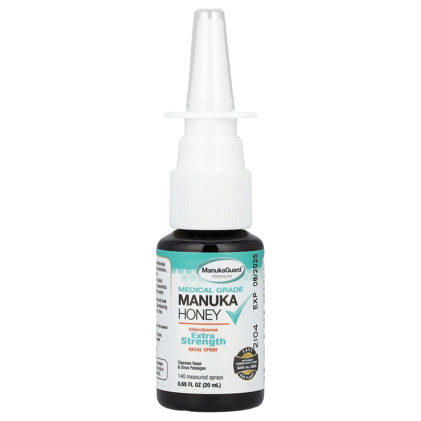 ManukaGuard, Medical Grade Manuka Honey, Nasal Spray, 0.65 fl oz (20 ml)