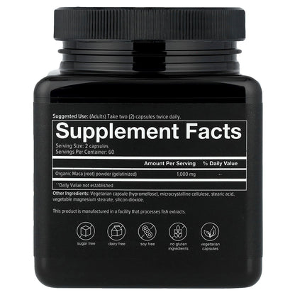 Youtheory, Men®, Maca, 120 Veg Caps (500 mg per Capsule)