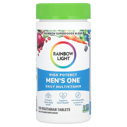 Rainbow Light, Men's One Daily Multivitamin, High Potency, 120 Vegetarian Tablets