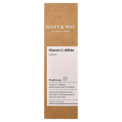 Mary & May, Vitamin C + Bifida, Lotion, 4.05 fl oz (120 ml)