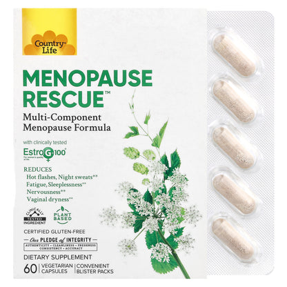 Country Life, Menopause Rescue™, 60 Vegetarian Capsules