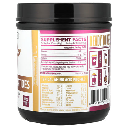 Zhou Nutrition, Collagen Peptides, 18 oz (510 g)