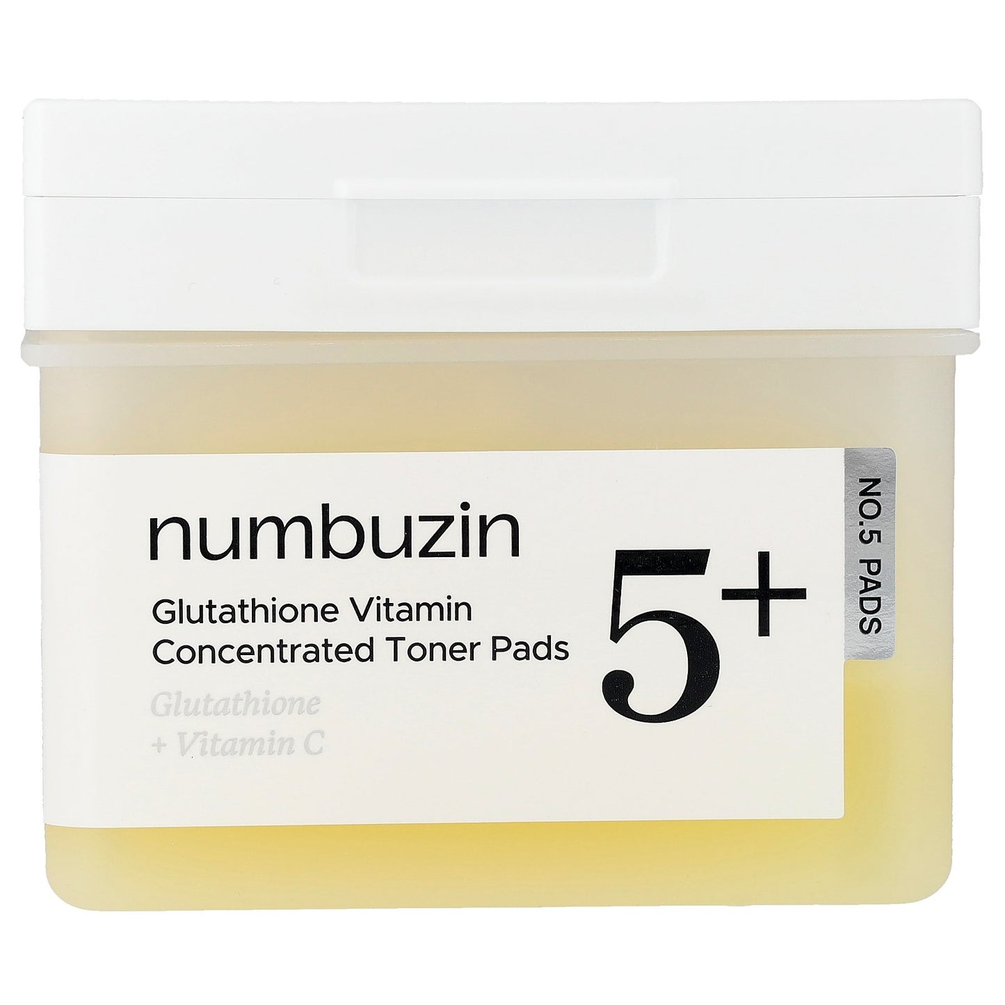 Numbuzin, No.5 Glutathione Vitamin Concentrated Toner Pads, 70 Pads, 6.08 fl oz (180 ml)