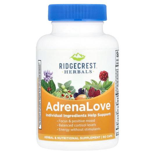 RidgeCrest Herbals, AdrenaLove™, 60 Capsules