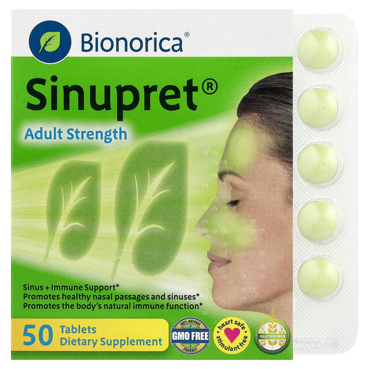 Bionorica, Sinupret®, Adult Strength, 50 Tablets