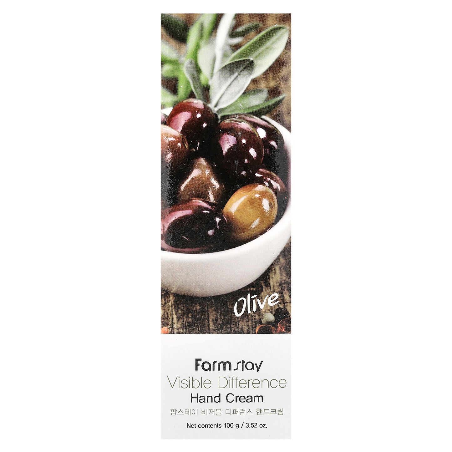 Farmstay, Visible Difference Hand Cream, Olive, 3.52 oz (100 g)